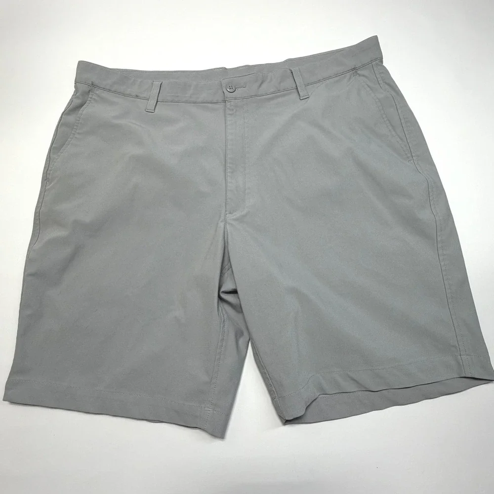FootJoy Men's Golf Shorts Gray W40 Performance‎ Flat Front Casual